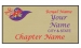 Gold Rectangle name Badge Artwork 125 Purple 